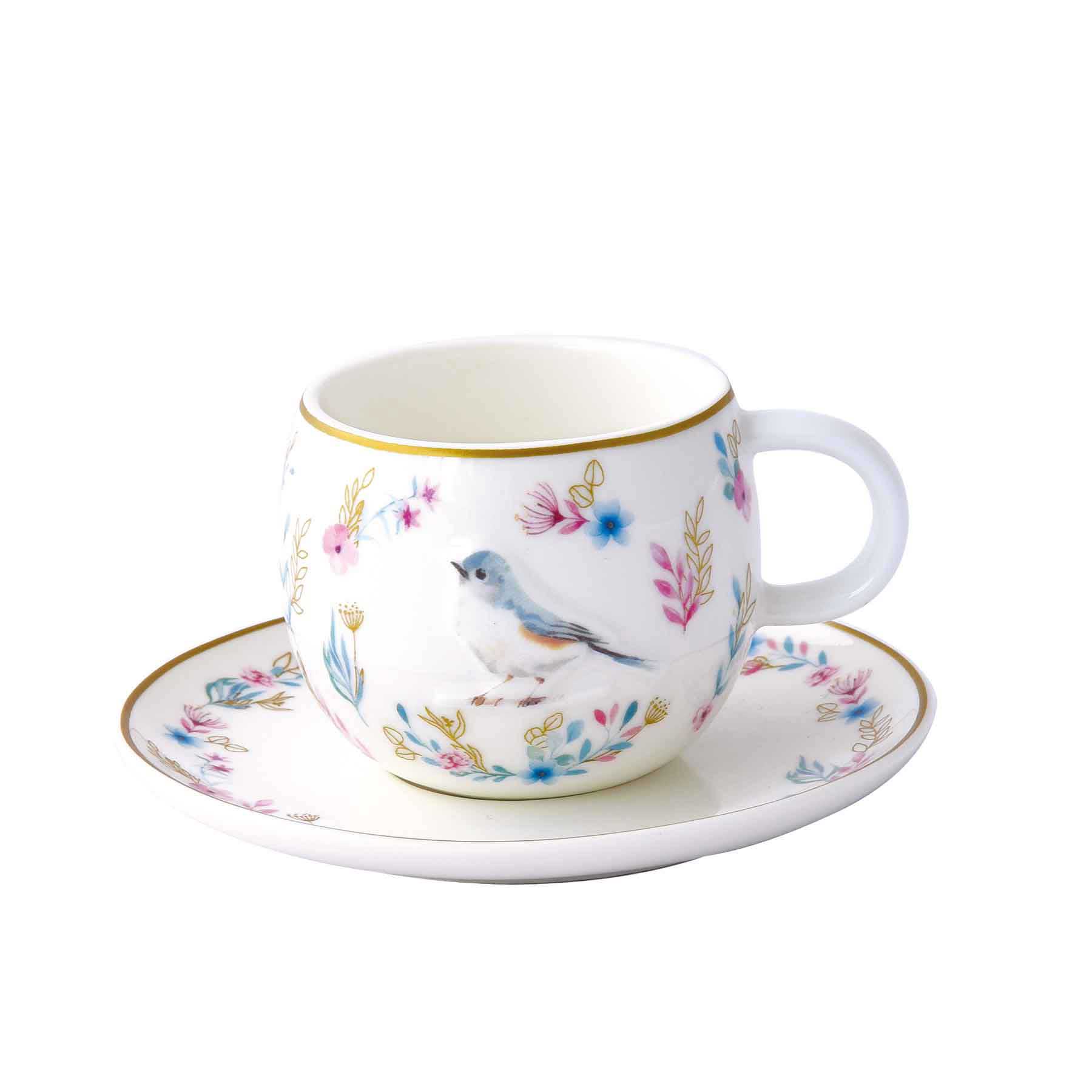 Porcelán eszpresszó kávés csésze 2 db-os díszdobozban Fancy Garden