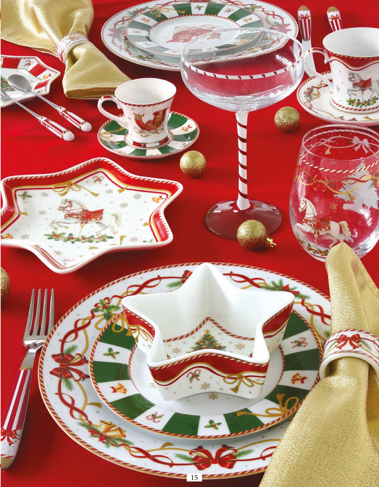 Karácsonyi porcelán lapostányér Christmas Tale