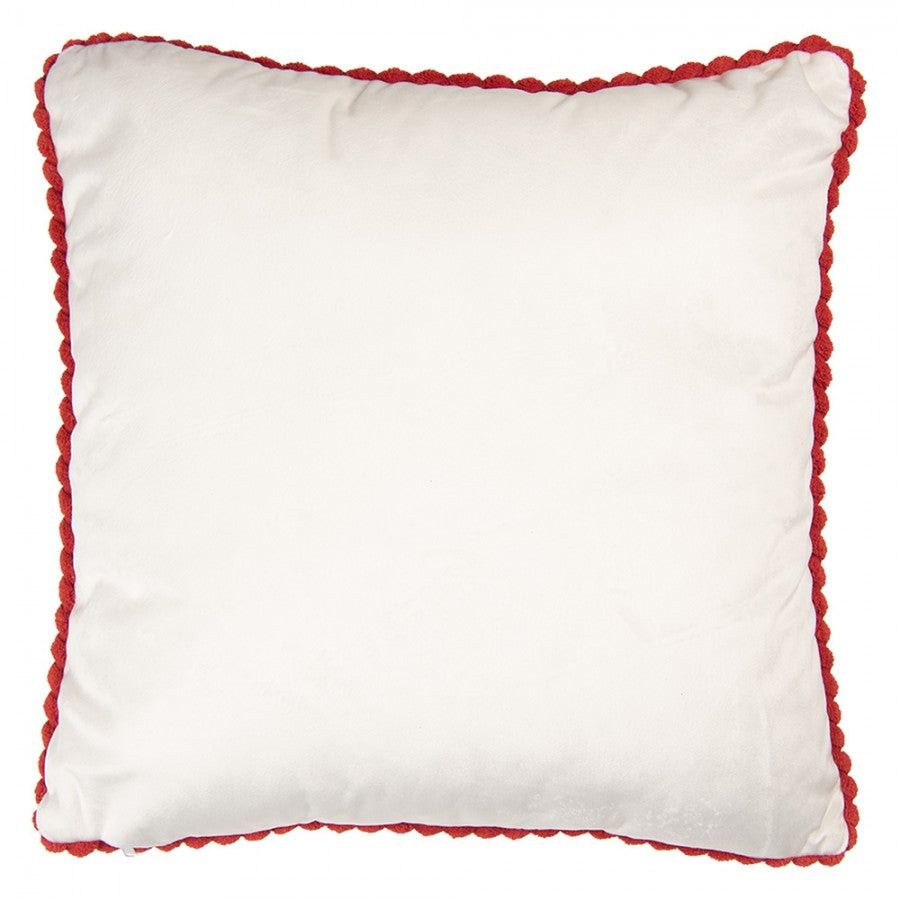 Karácsonyi díszpárna töltelékkel 45x45 cm polyester cukorpálcás