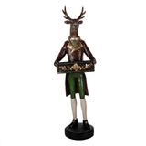 Sir Antlers nagy Karácsonyi Dekoratív Szarvas figura 32x31x96 cm