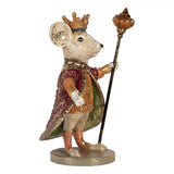 Vintage egér figura karácsonyi dekoráció 25 cm