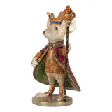 Vintage egér figura karácsonyi dekoráció 25 cm