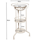 Antikolt vintage mosdóállvány lavórral krém 85 cm Le Bain