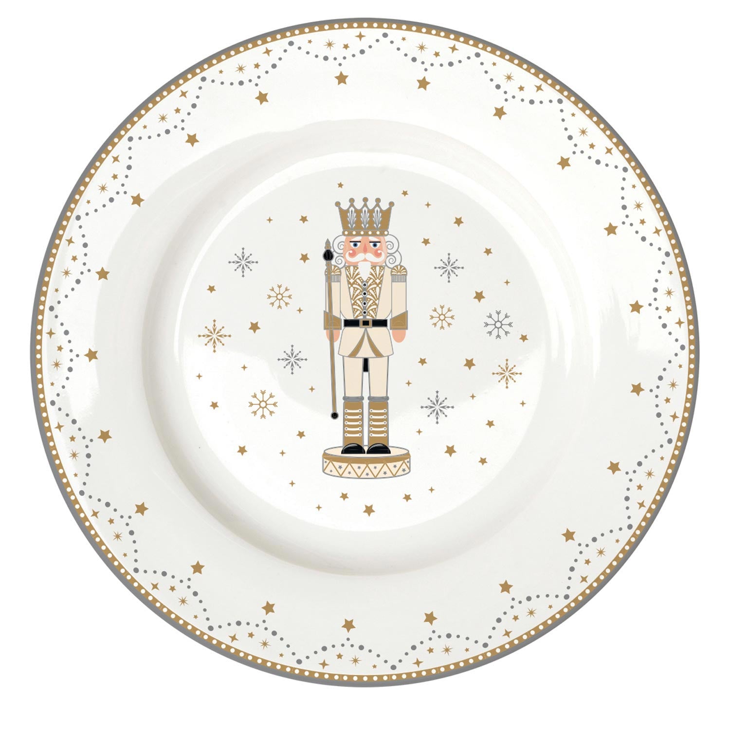 Tányér, étkészlet Diótörő karácsonyi porcelán 18 részes étkészlet Royal Nutcracker