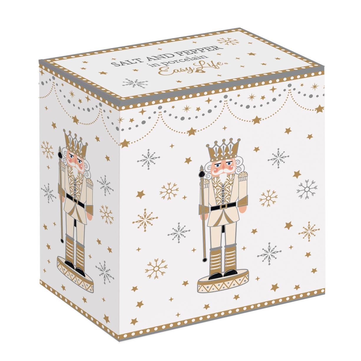 Tányér, étkészlet Diótörő karácsonyi porcelán só-borsszóró szett Royal Nutcracker