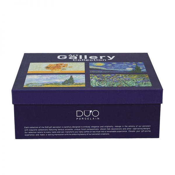 Van Gogh porcelán bögre szett - 4 darabos 360 ml - díszdobozos