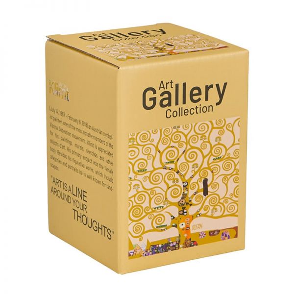 Klimt utazóbögre / duplafalú hőtartó fém pohár - 330 ml - Életfa