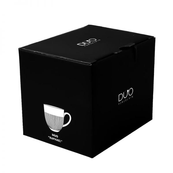 Duo Raphael fehér porcelán bögre - 370 ml