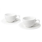 Duo Raphael fehér porcelán espresso kávéscsésze aljjal – 110 ml – 2 személyes készlet