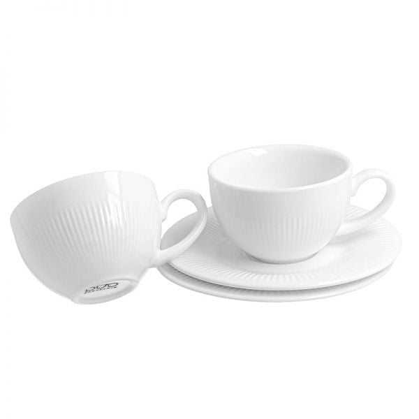 Duo Raphael fehér porcelán espresso kávéscsésze aljjal – 110 ml – 2 személyes készlet