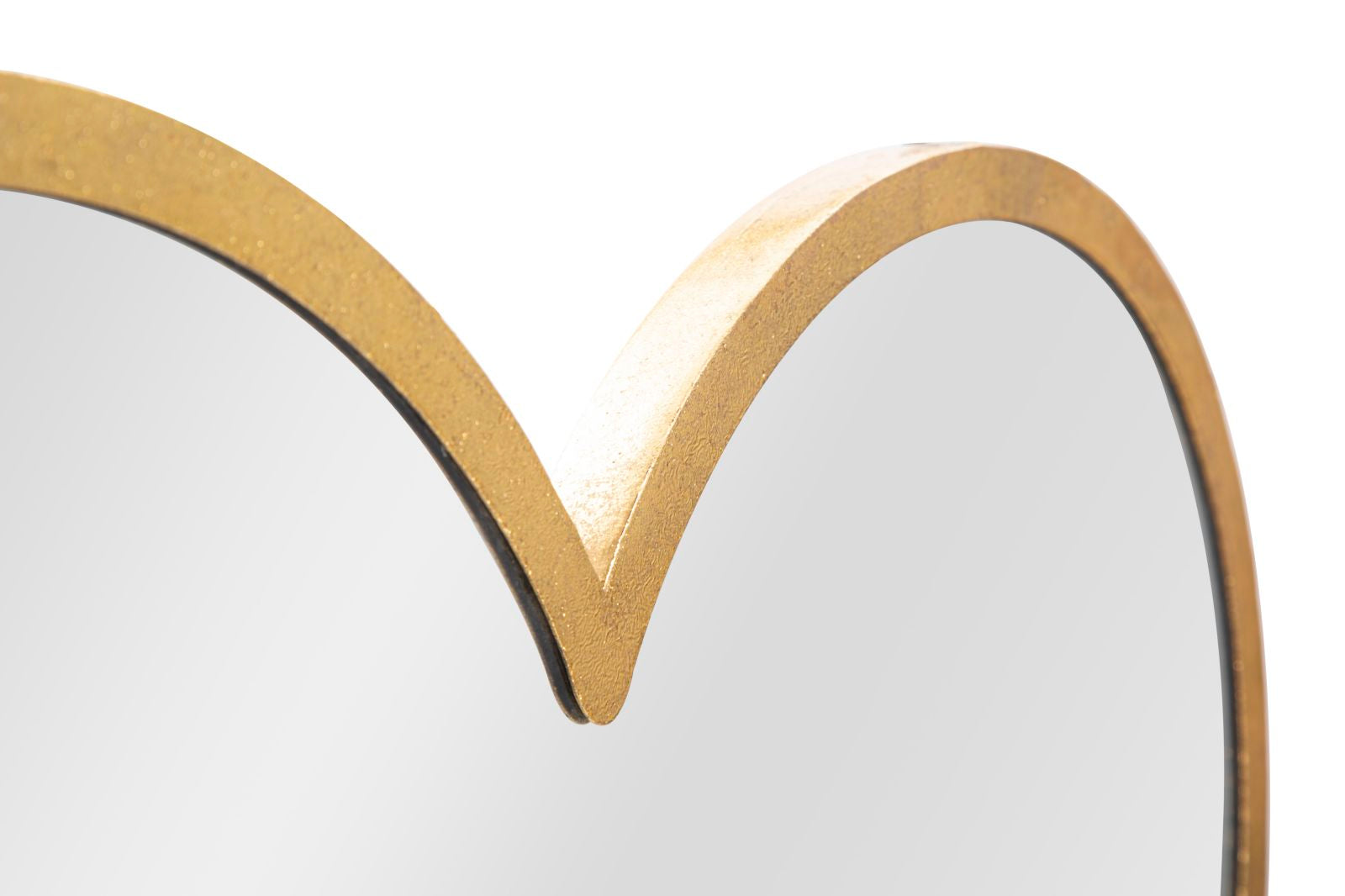 Dupla szív alakú tükör arany színű kerettel