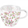 Bögre Duplafalú boroszilikát üveg bögre 250 ml Spring blossom
