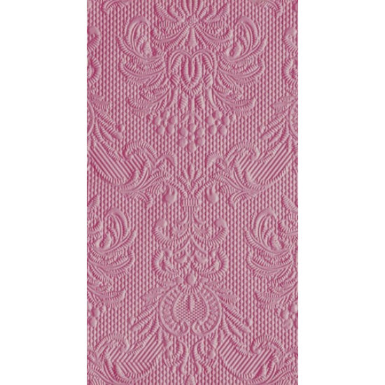 Elegance pale rose dombornyomott papírszalvéta 33x40 cm 12 db-os