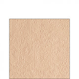Szalvéta Elegance beige dombornyomott papírszalvéta bézs 25x25 cm