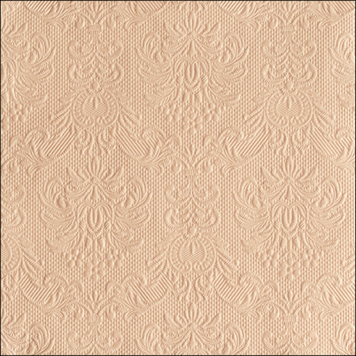 Szalvéta Elegance beige dombornyomott papírszalvéta bézs 33x33 cm