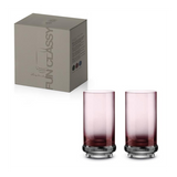 Pezsgős pohár Elegáns long drink pohár 2 db szett színes lila üveg