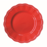 Tányér, étkészlet Elite Red prémium piros porcelán desszertes tányér