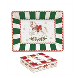 Karácsonyi porcelán kis tálka 14x11 cm díszdobozban Christmas Tale