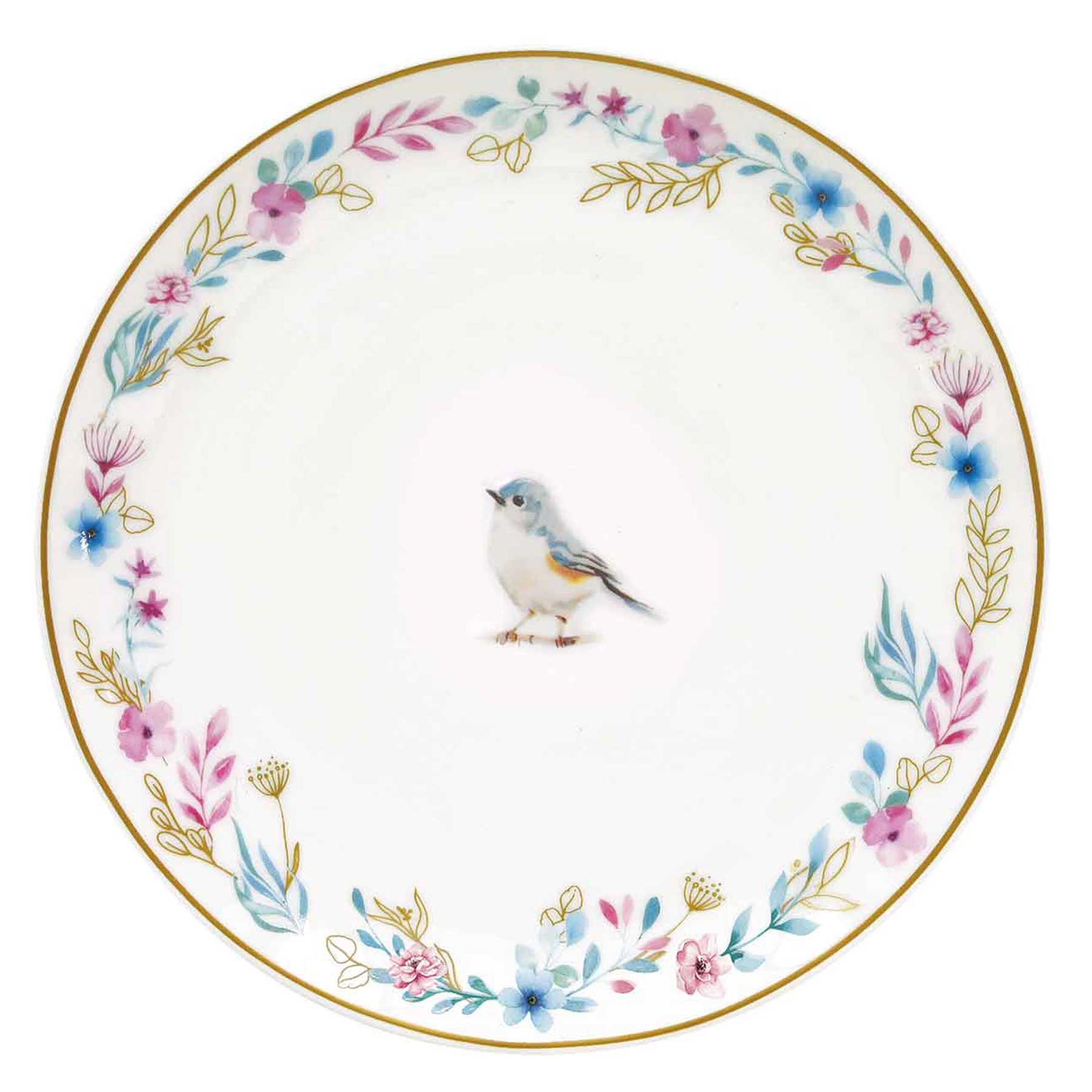 Porcelán desszertes tányér szett 2 db-os díszdobozban Fancy Garden