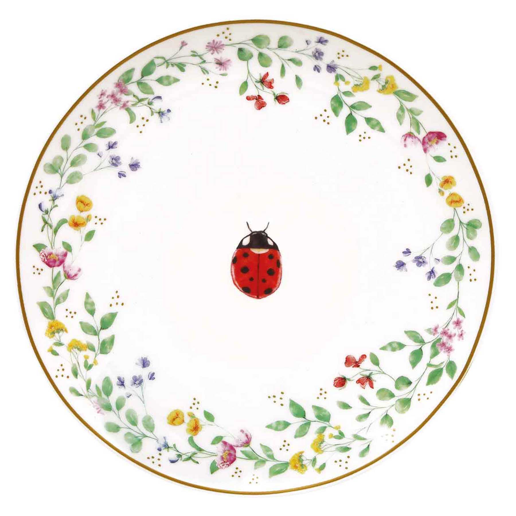 Porcelán desszertes tányér szett 2 db-os díszdobozban Fancy Garden