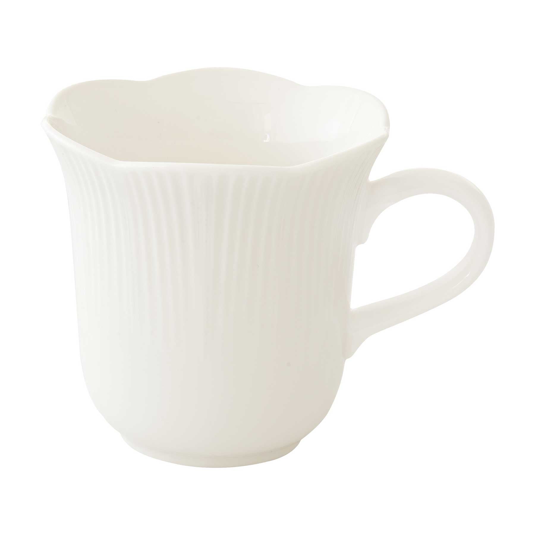 Bögre Fehér porcelán bögre 320 ml Fleuri