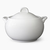Fehér porcelán leveses tál 4,25 literes Moderne