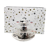 Fekete-arany cicás porcelán teáskészlet - 1 személyes szűrővel
