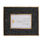 Képkeret Fekete rózsa virágos vintage képkeret 10x15 cm