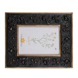 Képkeret Fekete rózsa virágos vintage képkeret 13x18 cm