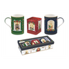 Karácsonyi porcelán bögre ajándék szett díszdobozban Festive Avenue