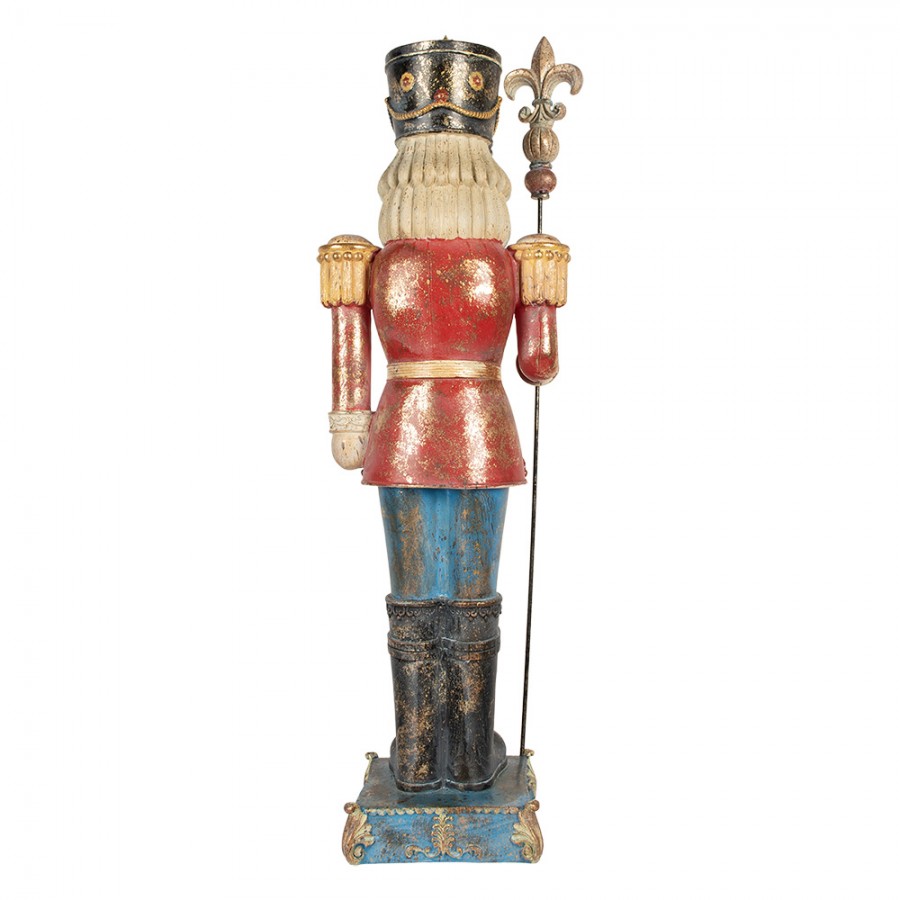 Vintage nagy diótörő figura kék 99 cm