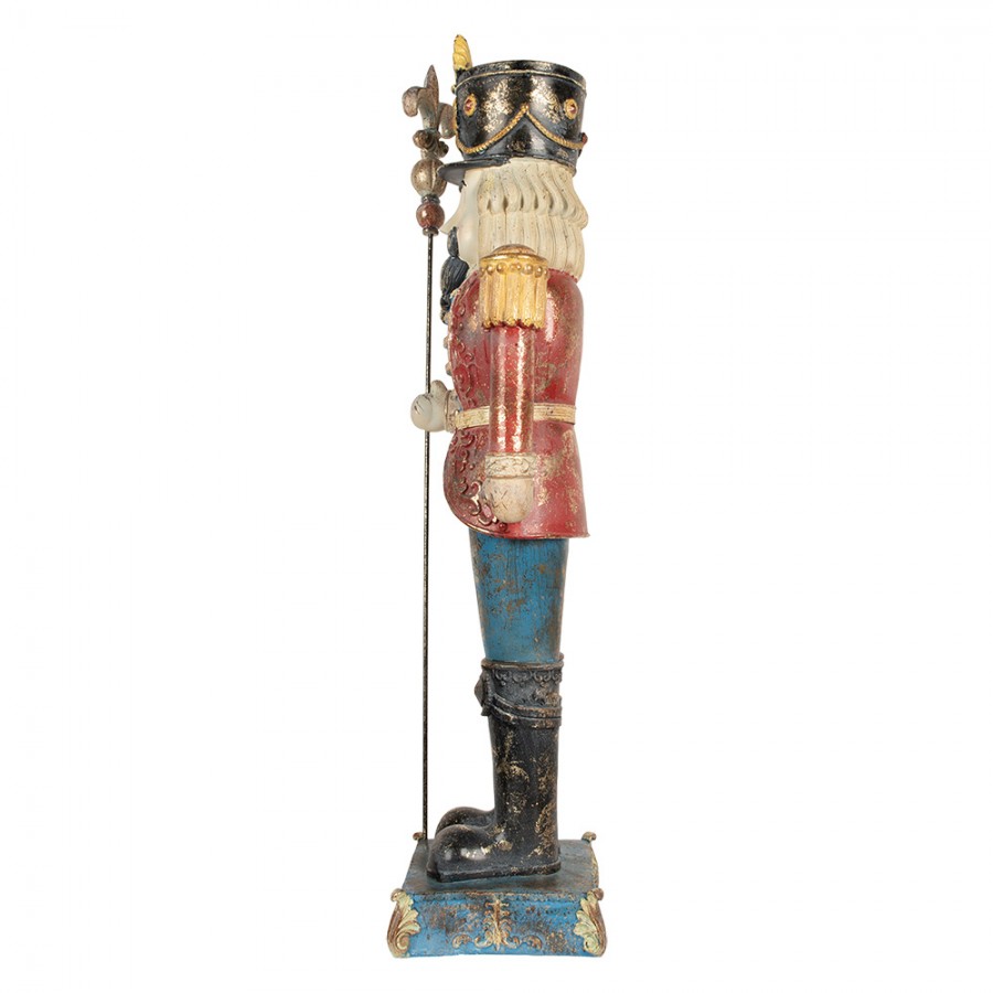 Vintage nagy diótörő figura kék 99 cm