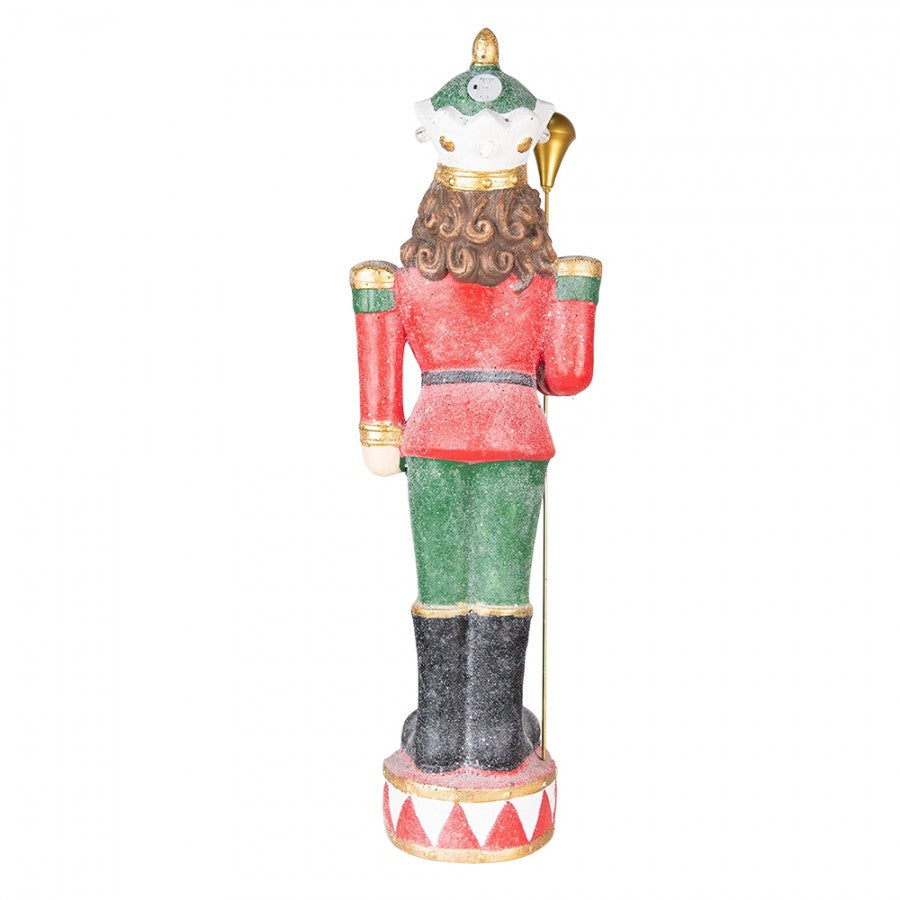 Vintage nagy diótörő figura Piros Zöld 89 cm