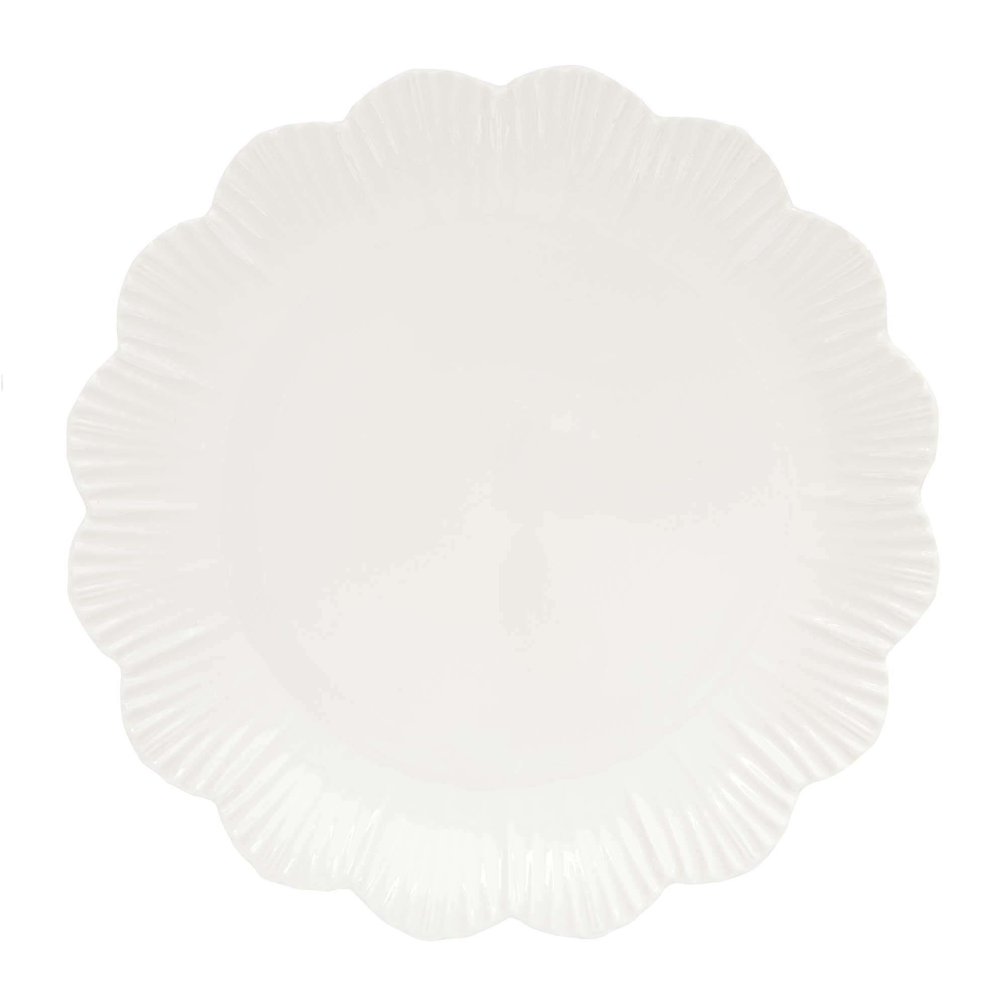 Tányér, étkészlet Fleuri 18 részes prémium fehér porcelán étkészlet Easy Life