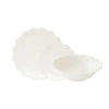 Tányér, étkészlet Fleuri 18 részes prémium fehér porcelán étkészlet Easy Life
