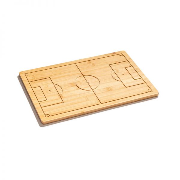 Focipályás bambuszfa vágódeszka focirajongóknak – 45x1,2x29,6 cm