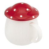 Gomba formájú porcelán bögre tetővel - 340 ml