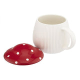 Gomba formájú porcelán bögre tetővel - 340 ml