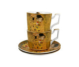 Bögre, csésze Gustav Klimt porcelán két személyes csésze szett 270 ml Light