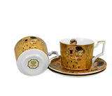Bögre, csésze Gustav Klimt porcelán két személyes csésze szett 270 ml Light