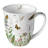 Gyógynövénykert porcelán bögre 400 ml