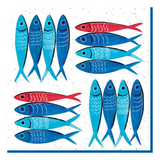 Halas papírszalvéta 33x33 cm Sardine's Part 20 db-os