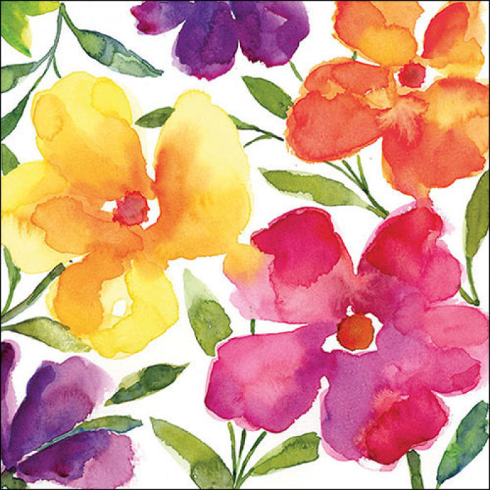 Happy bloomers virágos háromrétegű papírszalvéta 33x33 cm 20db