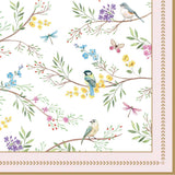 Szalvéta Háromrétegű madaras papírszalvéta 33x33 cm Birds Melody