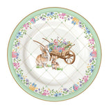 Spring Bloom húsvéti porcelán desszertes tányér 4 db szett díszdobozban