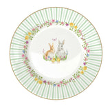 Tányér, étkészlet Húsvéti nyuszi mintás porcelán desszertes tányér 4 db szett Happy Easter