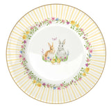 Tányér, étkészlet Húsvéti nyuszi mintás porcelán desszertes tányér 4 db szett Happy Easter