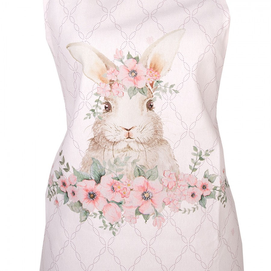 Konyhai kötény Húsvéti nyuszi pamut konyhai kötény Floral Easter Bunny