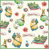 Szalvéta Húsvéti nyuszis papírszalvéta 33x33 cm 20 db Easter banner