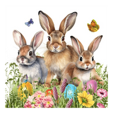Szalvéta Húsvéti nyuszis papírszalvéta 33x33 cm 20 db Easter Hello